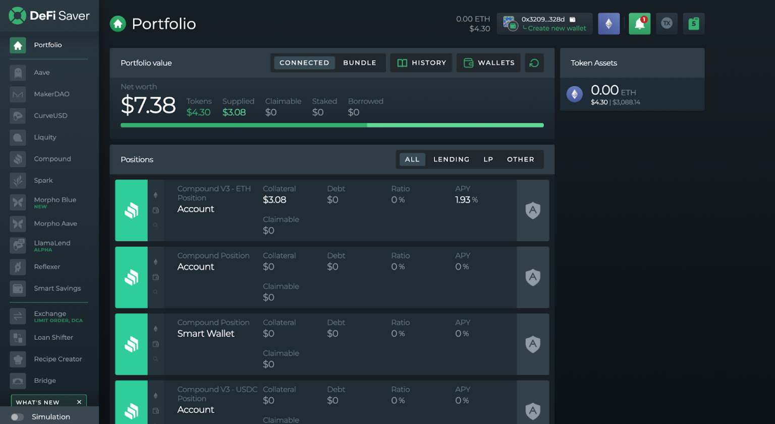 Asset Management: Manage DeFi Crypto Portfolio