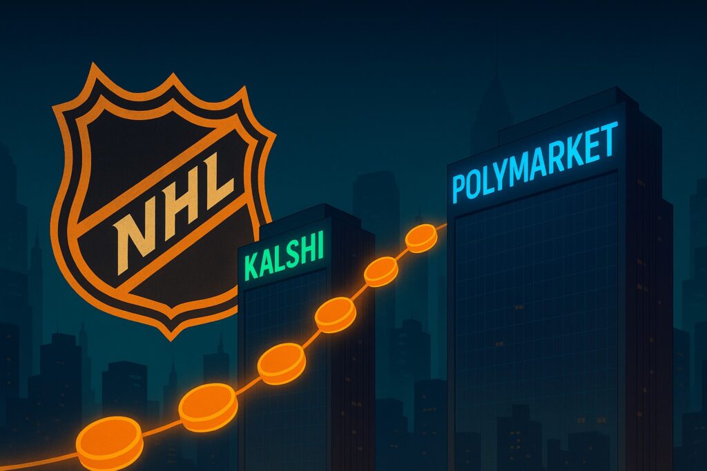 The NHL has inked licensing deals with Kalshi and Polymarket.