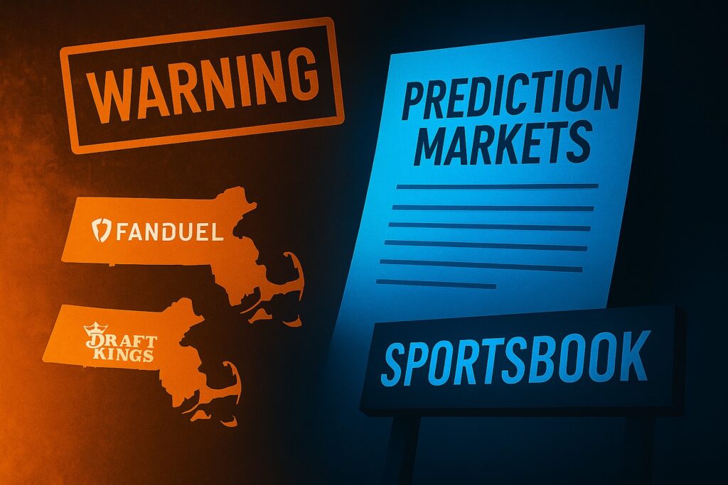 Massachusetts gaming regulators warn sportsbooks not to offer sports event contracts.
