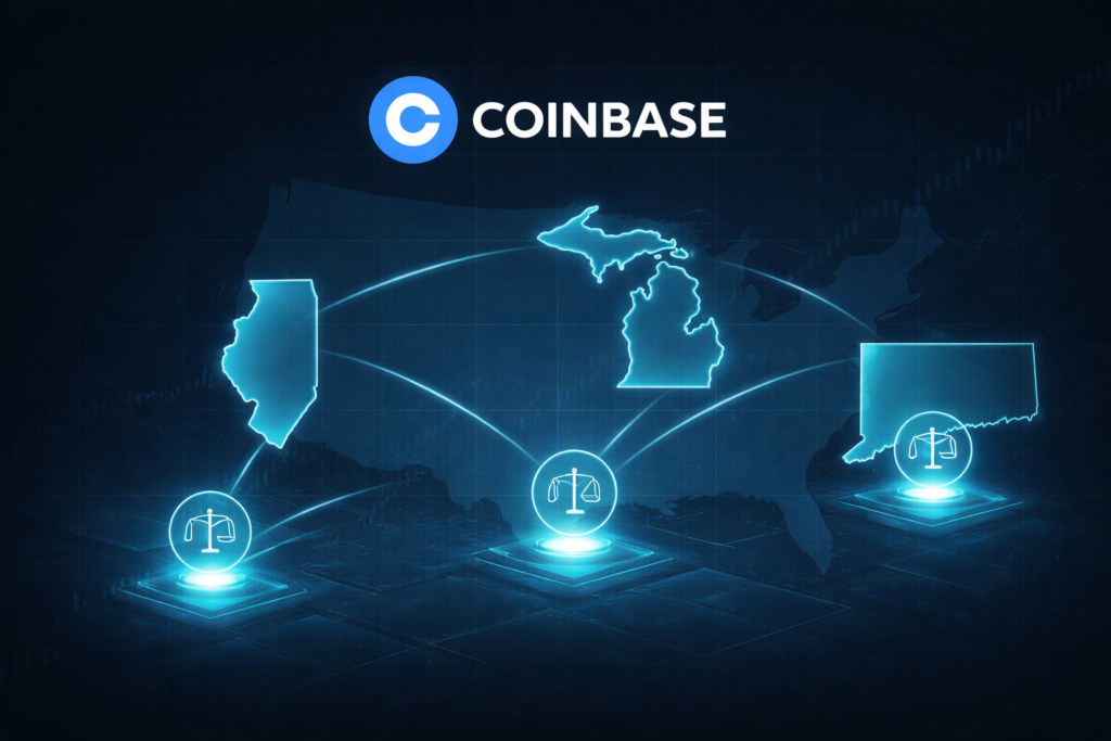 Coinbase files lawsuits in Michigan, Illinois and Connecticut