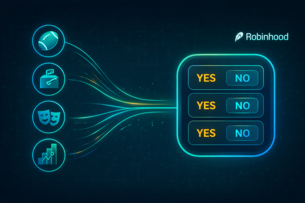 Robinhood yes or no live event prediction markets