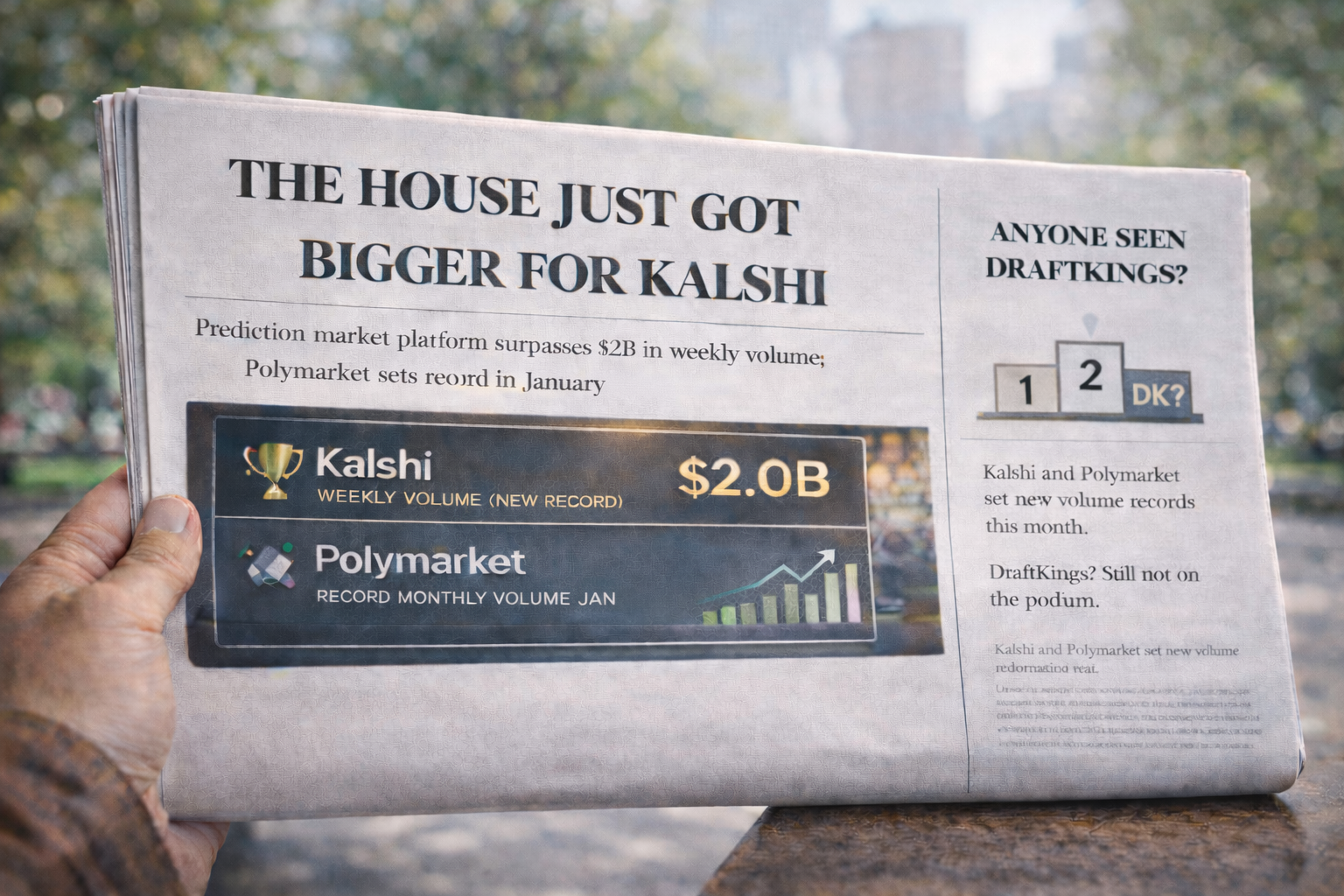 Kalshi, Polymarket Set New Records, Drive Notional Volume to $5.23 Billion  - DeFi Rate