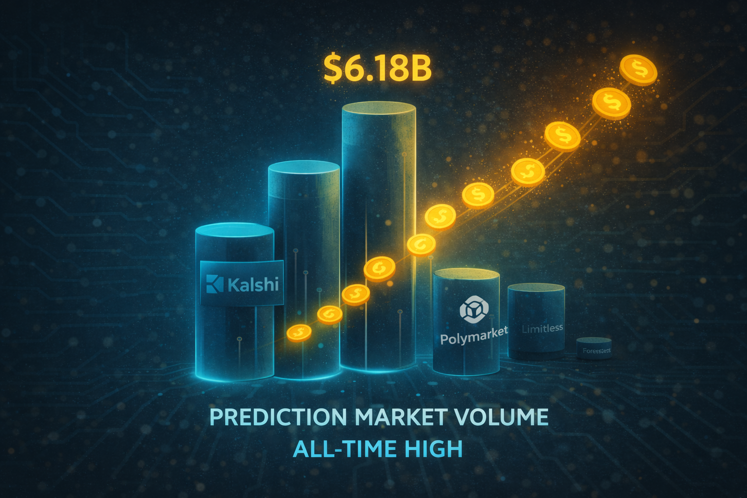 Prediction Markets Hit New $6.2B High as Kalshi Extends Win Streak ...
