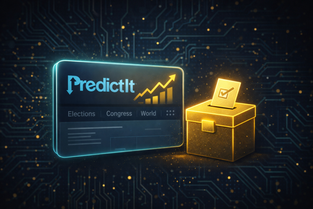 PredictIt rolls out redesigned interface as the academic prediction market continues operating under updated CFTC no-action framework following legal dispute