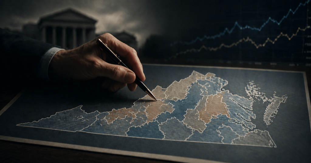 Markets predicted Virginia redistricting result