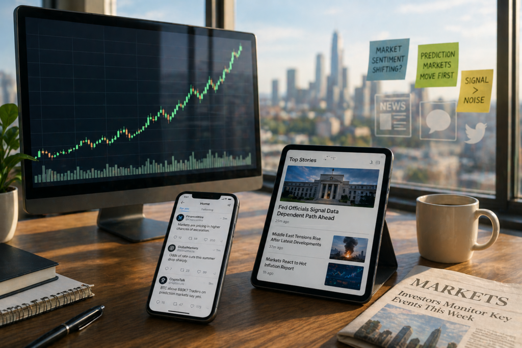 Prediction markets as tool for crypto sentiment