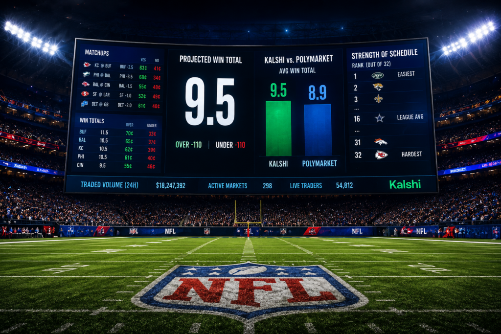 2026 NFL Schedule Release: Kalshi vs Polymarket