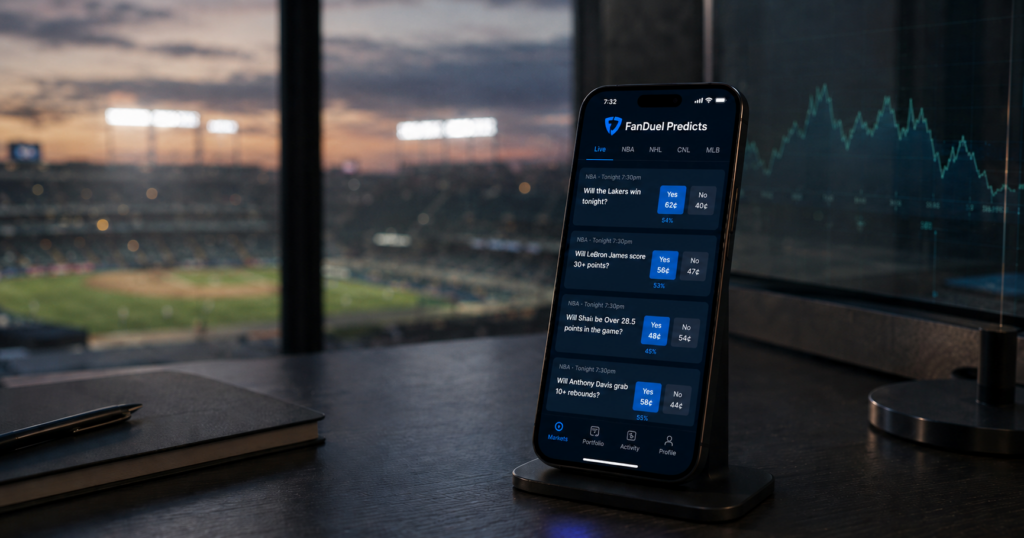 FanDuel Predicts produced immaterial Q1 revenue, but Flutter said it began testing market-making services as it prepares for a larger sports-focused push later this year.