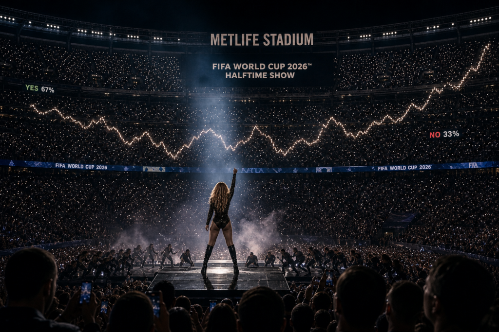 Kalshi and Polymarket list halftime show odds on World Cup