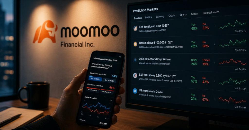 Moomoo is preparing to offer U.S. retail users access to event contracts, adding another brokerage-style trading app to the prediction-market distribution race.