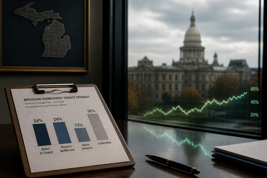 Prediction markets tell different story Michigan senate