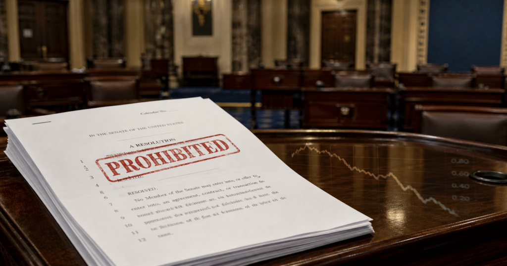 Senate bans lawmaker trading