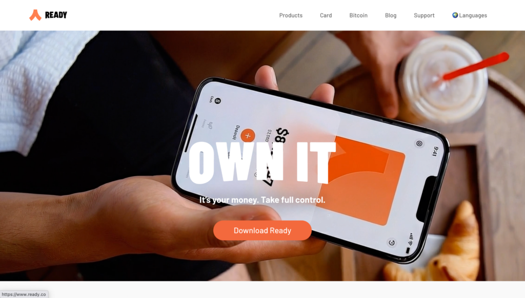 ready wallet home page
