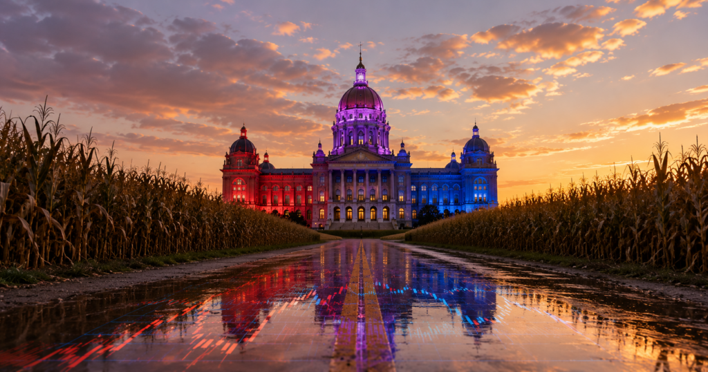 Iowa Senate odds purple state