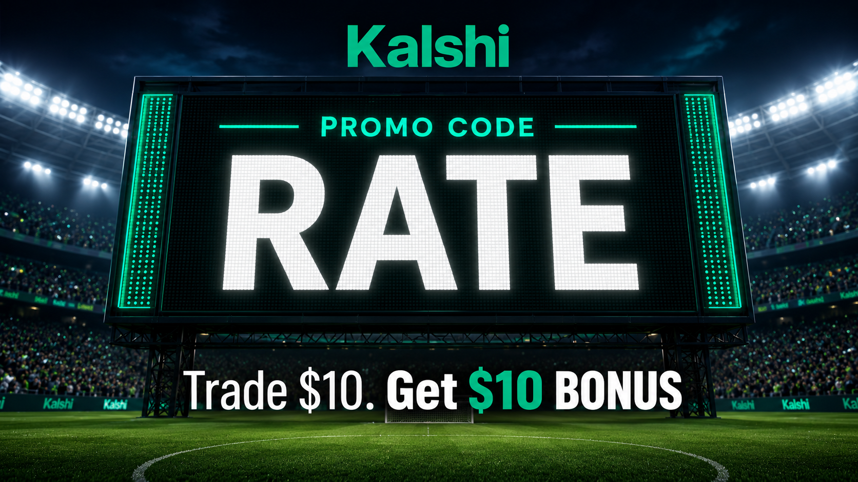 Enter Kalshi Promo Code RATE to get a $10 Sign Up Bonus