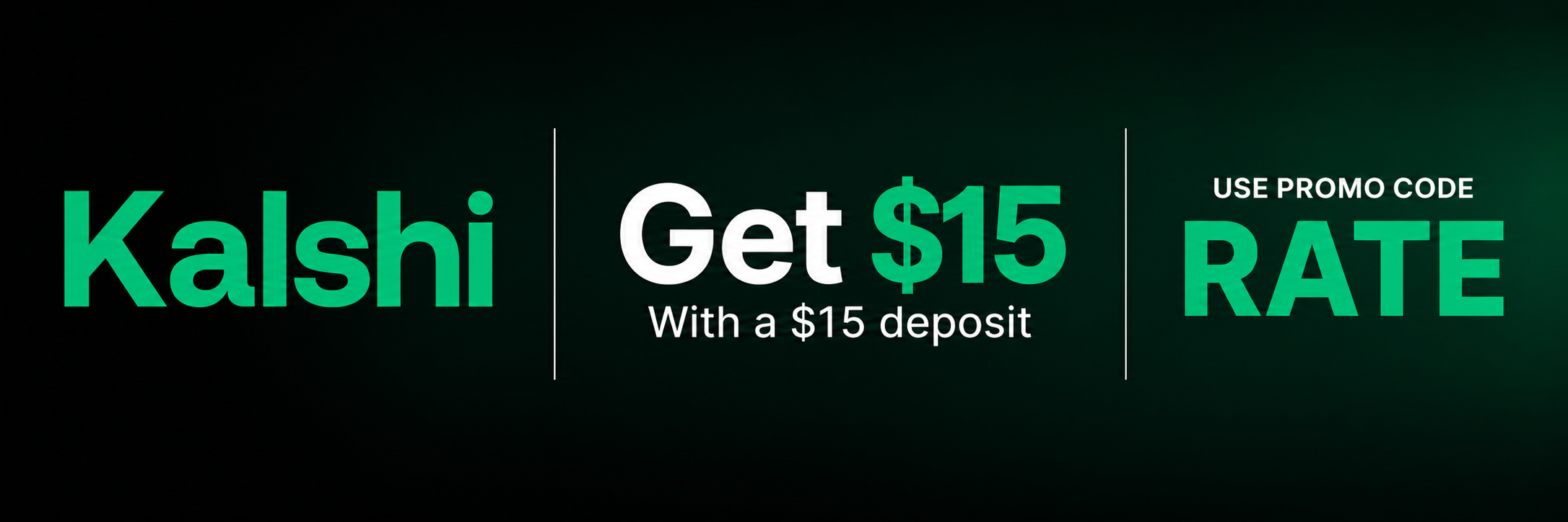 Kalshi Promo Code RATE $15 Bonus