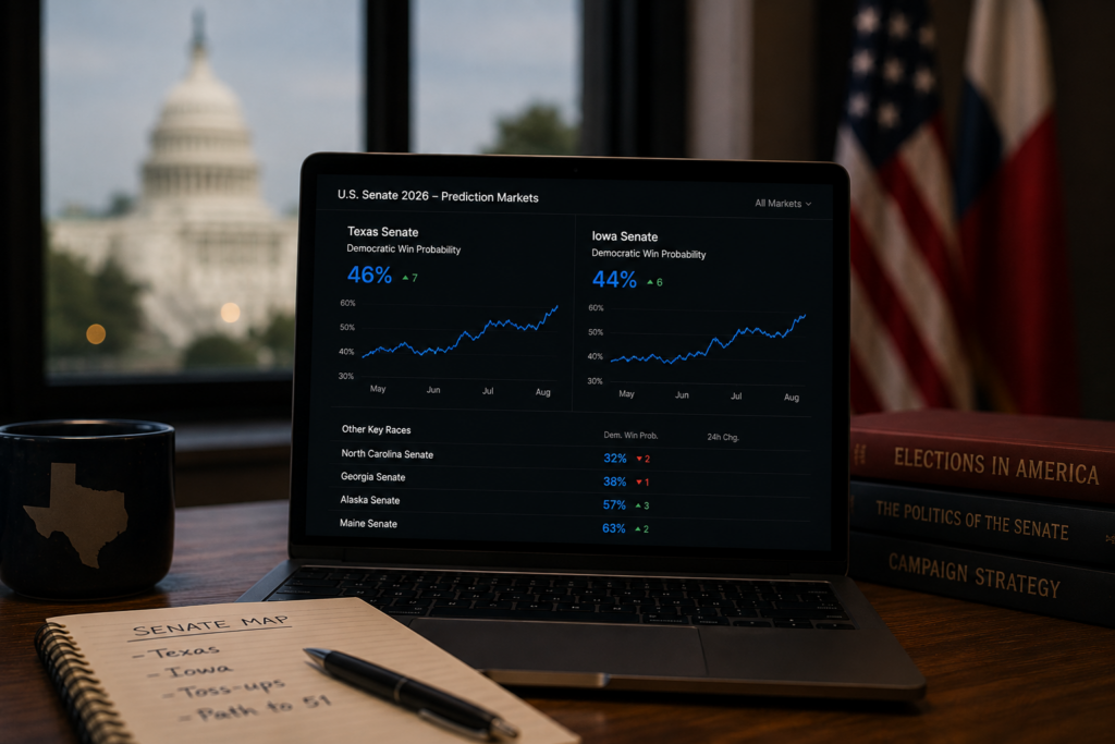 Iowa Texas Senate Governor prediction markets