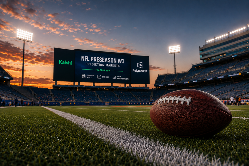 NFL Preseason Week 1 at Prediction Markets