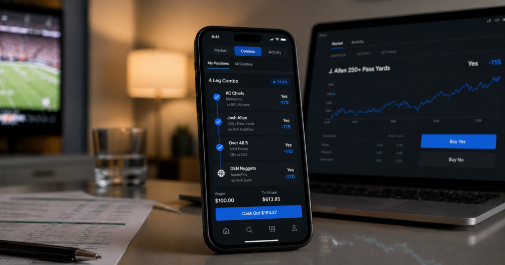 Polymarket US Combos quickly grew from a small share of trading during beta testing to more than 20% of exchange volume following the broader consumer rollout