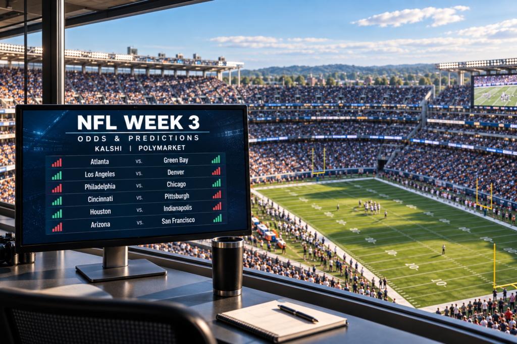 NFL Week 3 prediction markets